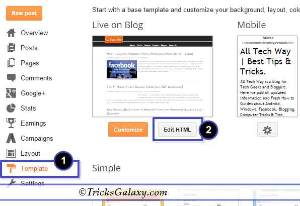 SEO Meta Tags In Blogger