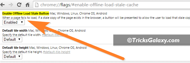 Enable Offline Browsing in Chrome