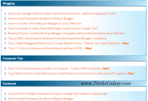 AllTechWay TricksGalaxy Attractive Sitemap