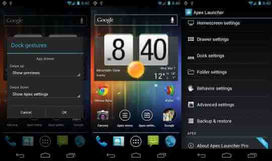 Apex Launcher for Android