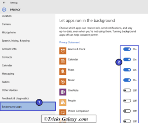 How to Enable or Disable Background Apps in Windows 10