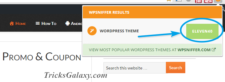 WP Theme Name by WPSNIFFER