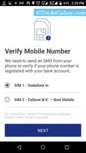 BHIM App Number Verification