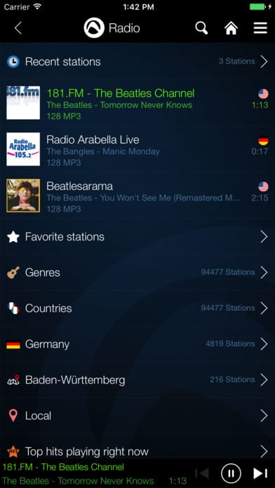 Audials Radio Genres