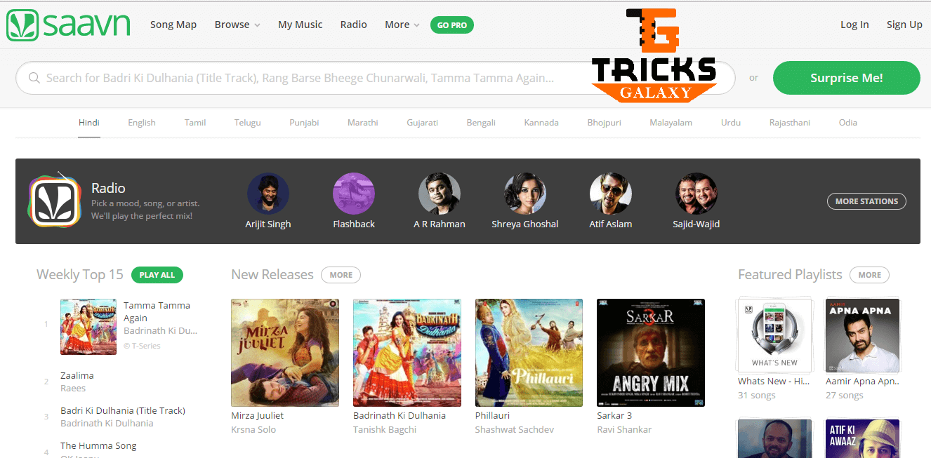 Saavn Mp3 Music Download Sites