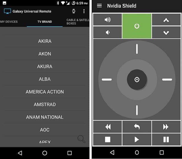 Unified TV Remote app