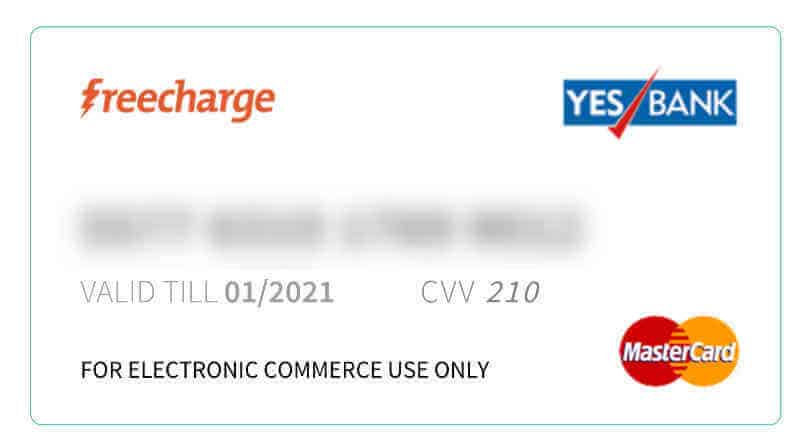 FreeCharge GO Virtual Master Card