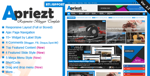 Apriezt Blogger Theme