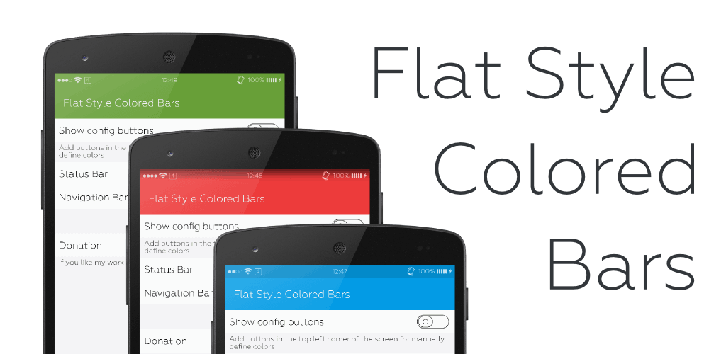 Flat Style Coloured Bars