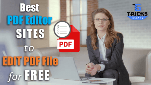 Best PDF Editor SITES to EDIT PDF File for FREE