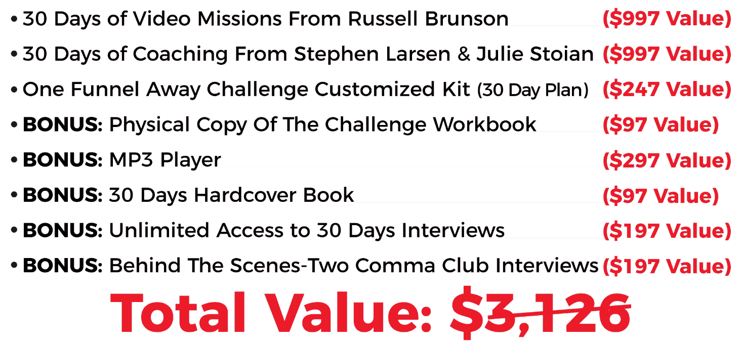 OneFunnelAway Challenge Benefits