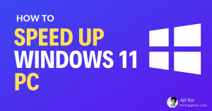 How to Speed Up Windows PC