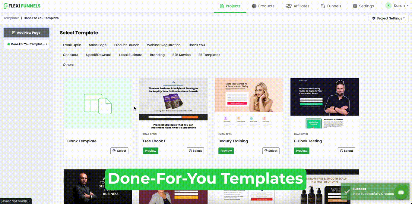 FlexiFunnels DFY Templates